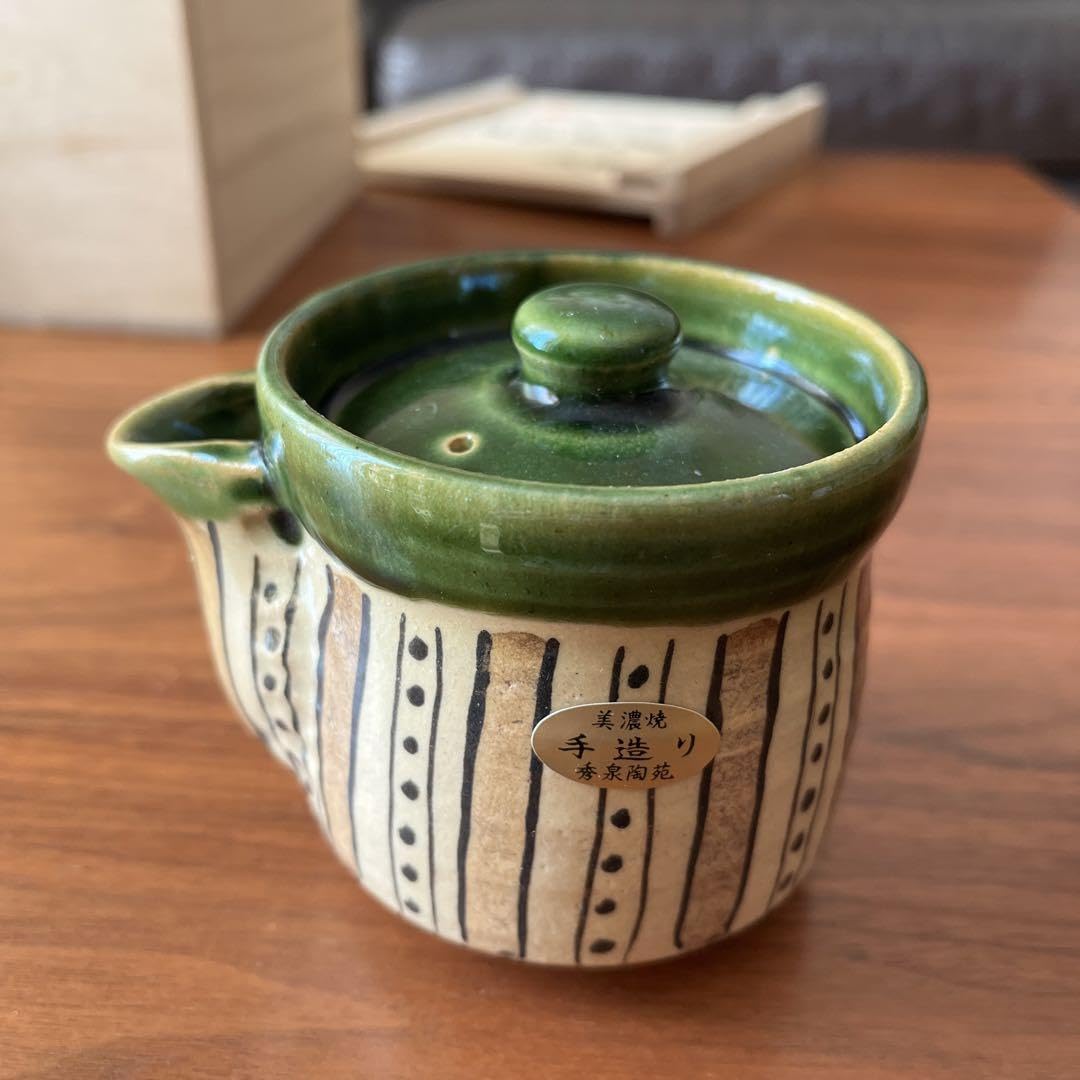 Amazon.co.jp: 美濃焼 織部 煎茶器揃 秀泉陶苑 : ホーム＆キッチン